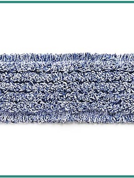 Janitorial Supplies Mop Dust Microfiber - Commercial FilMop Pocket Style 16x5 Blue w/Color Tabs